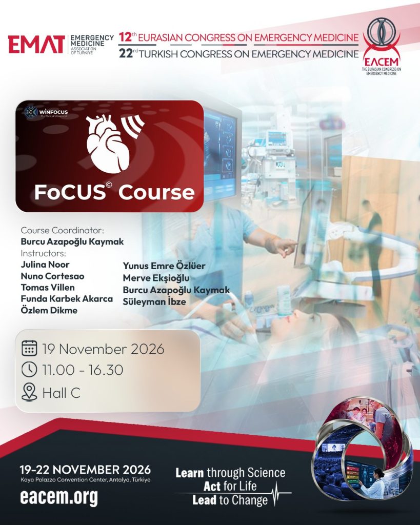 WinfocuS FoCUS (Odaklanmış Kardiyak Ultrasonografi) Kursu